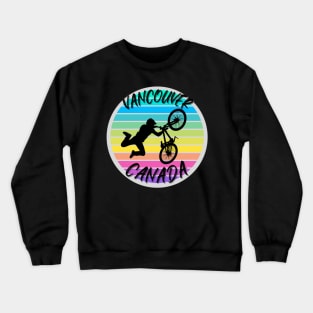 Vancouver Canada Mountain biking Crewneck Sweatshirt